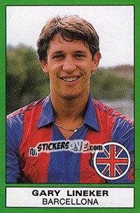 Sticker Gary Lineker (Barcellona) - Calciatori 1987-1988 n. 556 - Panini