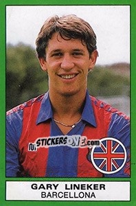 Cromo Gary Lineker (Barcellona) - Calciatori 1987-1988 - Panini