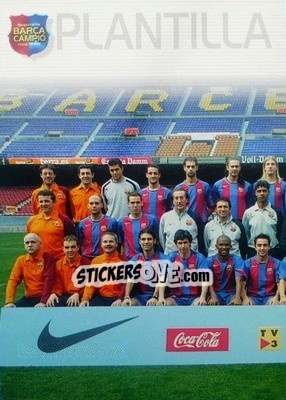 Sticker Plantilla 1 - Barça Campeon 2004-2005 n. 2 - Panini