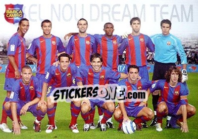Sticker El nuevo Dream Team - Barça Campeon 2004-2005 n. 4 - Panini