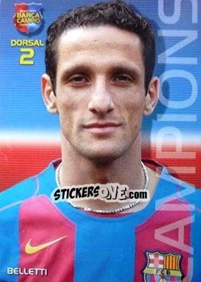 Figurina Belletti - Barça Campeon 2004-2005 - Panini