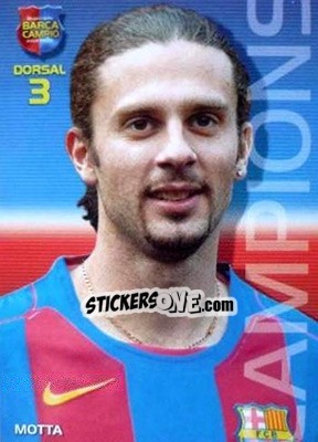 Sticker Thiago Motta - Barça Campeon 2004-2005 n. 15 - Panini