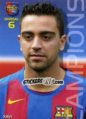Sticker Xavi - Barça Campeon 2004-2005 n. 18 - Panini