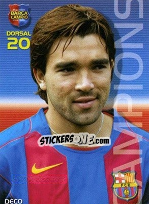 Figurina Deco - Barça Campeon 2004-2005 - Panini