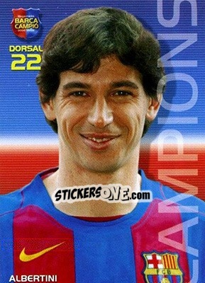 Sticker Albertini - Barça Campeon 2004-2005 - Panini