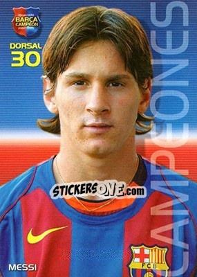 Sticker Messi - Barça Campeon 2004-2005 n. 35 - Panini
