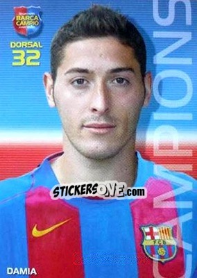 Sticker Damia - Barça Campeon 2004-2005 n. 36 - Panini