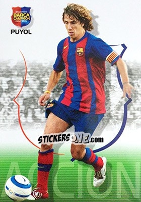 Sticker Puyol - Barça Campeon 2004-2005 - Panini