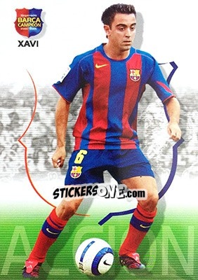 Sticker Xavi - Barça Campeon 2004-2005 - Panini