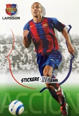 Cromo Larsson - Barça Campeon 2004-2005 - Panini