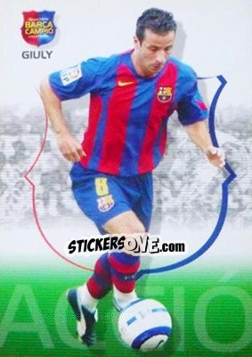 Cromo Giuly - Barça Campeon 2004-2005 - Panini