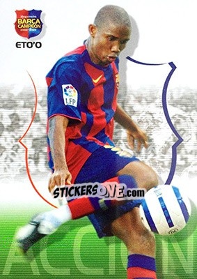 Sticker Eto'o - Barça Campeon 2004-2005 n. 48 - Panini
