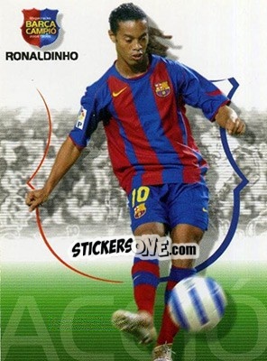 Sticker Ronaldinho - Barça Campeon 2004-2005 n. 49 - Panini