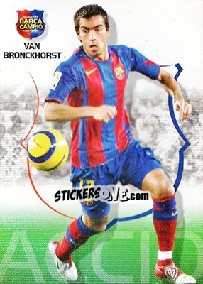 Sticker Van Bronckhorst - Barça Campeon 2004-2005 n. 51 - Panini