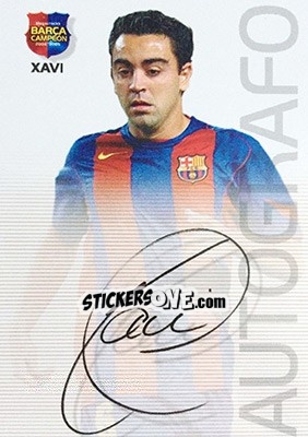 Sticker Xavi - Barça Campeon 2004-2005 n. 72 - Panini