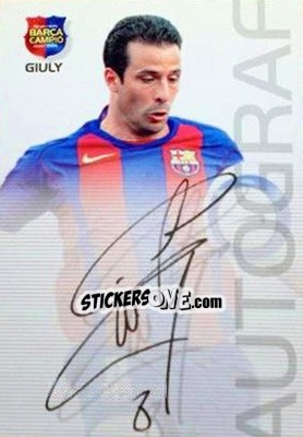 Sticker Giuly - Barça Campeon 2004-2005 n. 74 - Panini