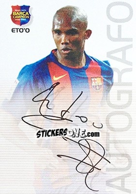 Cromo Eto'o - Barça Campeon 2004-2005 - Panini