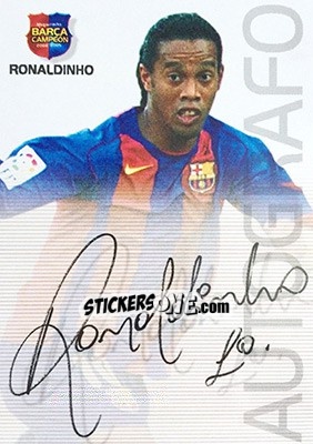 Sticker Ronaldinho - Barça Campeon 2004-2005 - Panini