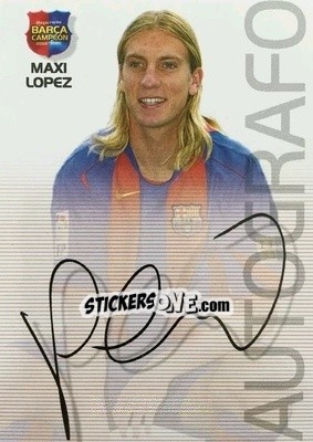 Sticker Maxi Lopez - Barça Campeon 2004-2005 - Panini