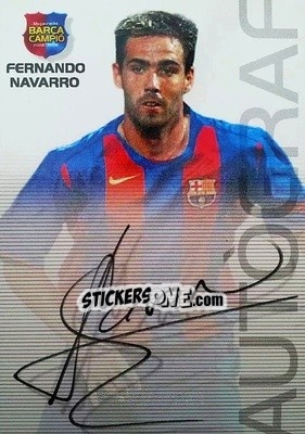 Cromo Navarro - Barça Campeon 2004-2005 - Panini