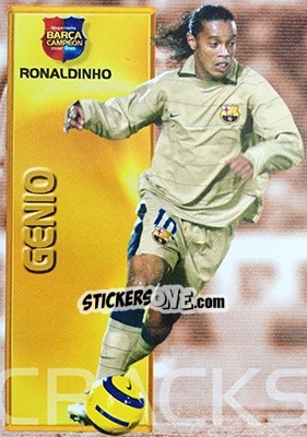Sticker Ronaldinho / Genio - Barça Campeon 2004-2005 - Panini