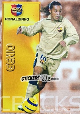 Sticker Ronaldinho / Genio - Barça Campeon 2004-2005 n. 91 - Panini