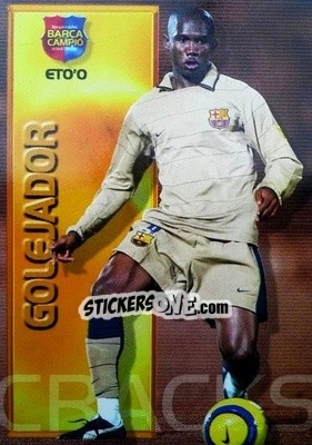 Sticker Eto'o / Goleador - Barça Campeon 2004-2005 n. 93 - Panini