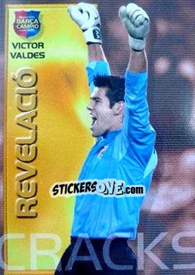 Cromo Víctor Valdés / Revelacion - Barça Campeon 2004-2005 - Panini
