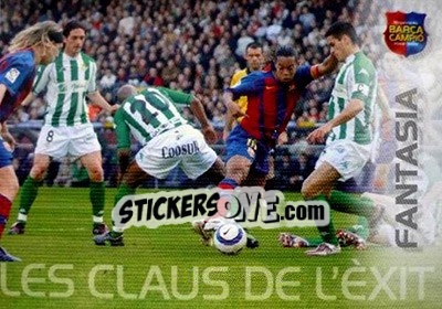 Figurina Fantasia - Barça Campeon 2004-2005 n. 102 - Panini
