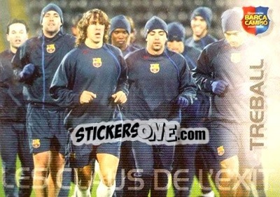 Sticker Trabajo - Barça Campeon 2004-2005 - Panini