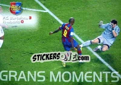 Sticker Barca 3-0 Real Madrid - Barça Campeon 2004-2005 n. 111 - Panini