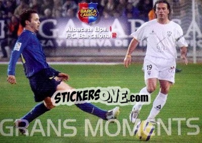 Sticker Albacete 1-2 Barca - Barça Campeon 2004-2005 - Panini