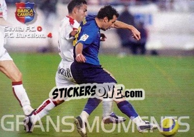 Sticker Sevilla 0-4 Barca - Barça Campeon 2004-2005 n. 113 - Panini