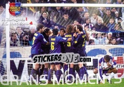 Sticker Zaragoza 1-4 Barca - Barça Campeon 2004-2005 n. 114 - Panini