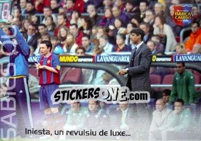 Sticker Iniesta, revulsivo de lujo... - Barça Campeon 2004-2005 n. 137 - Panini