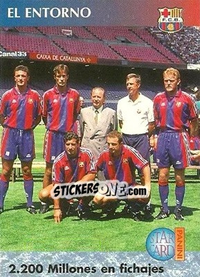 Sticker 2.200 millones en fichajes - Barça 1990-96 Dream Team n. 3 - Panini