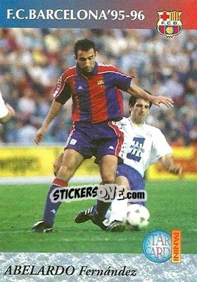 Sticker Abelardo - Barça 1990-96 Dream Team n. 9 - Panini