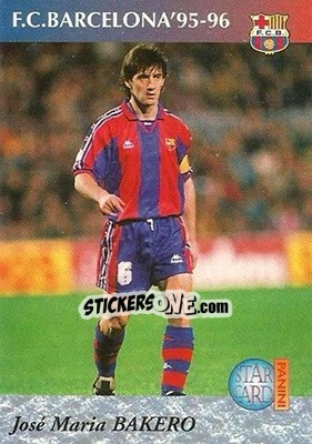 Figurina Bakero - Barça 1990-96 Dream Team n. 15 - Panini