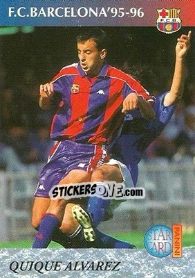 Sticker Quique Alvarez - Barça 1990-96 Dream Team - Panini