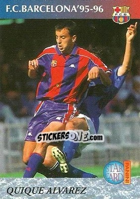 Cromo Quique Alvarez - Barça 1990-96 Dream Team n. 47 - Panini