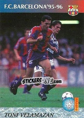 Figurina Toni Velamazan - Barça 1990-96 Dream Team n. 53 - Panini