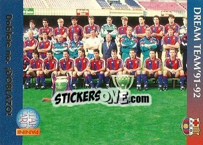 Sticker Doblete no, doblazo! - Barça 1990-96 Dream Team n. 70 - Panini