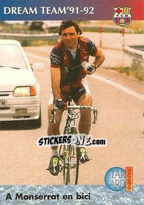 Sticker A Montserrat, en bici - Barça 1990-96 Dream Team - Panini