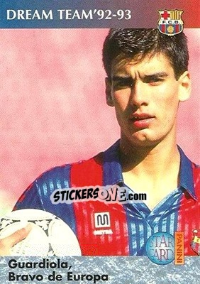 Sticker Guardiola, bravo - Barça 1990-96 Dream Team n. 78 - Panini