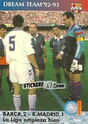 Sticker La Liga empieza bien - Barça 1990-96 Dream Team n. 79 - Panini