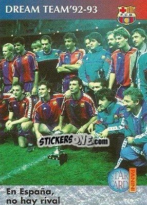 Sticker En España no hay rival - Barça 1990-96 Dream Team n. 81 - Panini