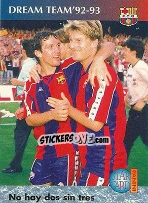 Sticker No hay dos sin tres - Barça 1990-96 Dream Team n. 88 - Panini