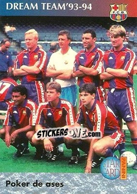 Cromo Póker de ases - Barça 1990-96 Dream Team - Panini