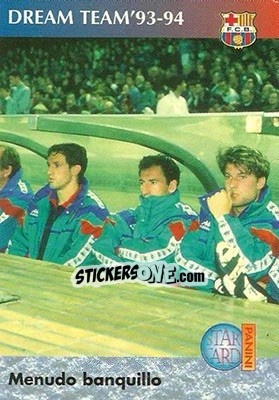 Sticker Menudo banquillo - Barça 1990-96 Dream Team n. 92 - Panini