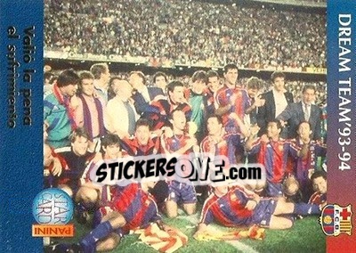 Sticker Valió la pena - Barça 1990-96 Dream Team n. 102 - Panini